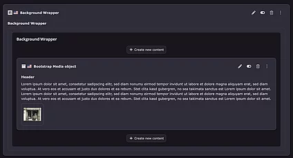 Ohne Backend Preview & Footer Info