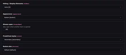 Collapsible Elemente