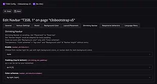 Shrinking Navbar