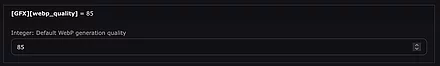 WebP Quality einstellen