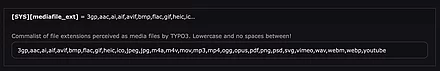Media File Extensions