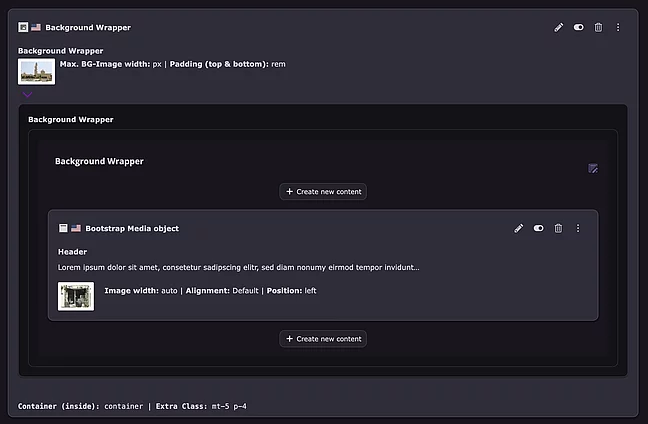 Mit Backend Preview & Footer Info