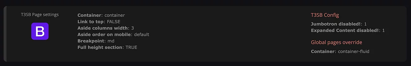 "Page Info" in page module