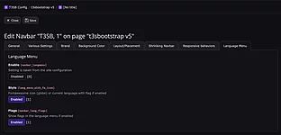 Language Menu